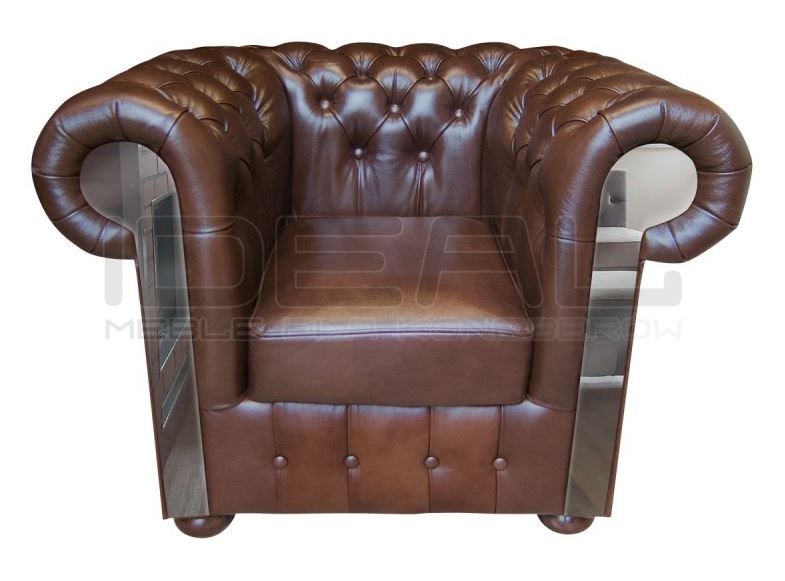 fotel chesterfield lustrzane szatozy glamour